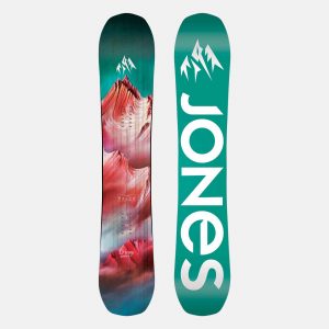 jones snowboard women dream weaver 2023 green red